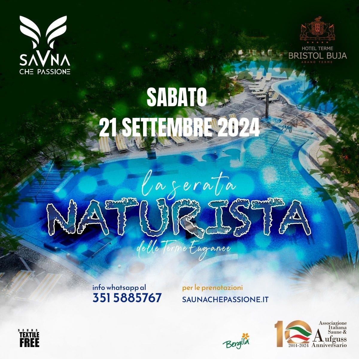 sabato 21 settembre 2024 - La serata naturista delle Terme Euganee ad Abano Terme